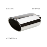 CODOLINO MARMITTA OVALE INOX D. 37<>54 L. 255mm TRX33