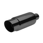 <MARMITTA UNI. SMALL FIRE SHOT BLACK INOX D.49-90 L.340mm ESR086/N