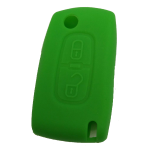 GUSCIO SILICONE VERDE PER CHIAVE CITROEN/PEUGEOT 2 TASTI