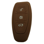 GUSCIO SILICONE MARRONE PER CHIAVE FORD 3 TASTI C/TASTO BAULE