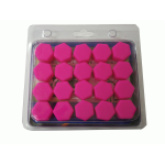 COPRI BULLONI RUOTA AL SILICONE D.17 FUXIA