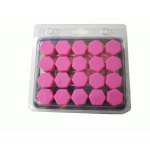 COPRI BULLONI RUOTA AL SILICONE D.17 ROSA