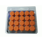 COPRI BULLONI RUOTA AL SILICONE D.17 ORANGE