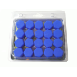 COPRI BULLONI RUOTA AL SILICONE D.17 BLU SCURO