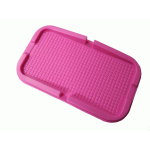 TAPPETINO ANTISCIVOLO E PORTACELLULARE ROSA AL SILICONE