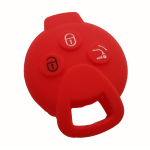 GUSCIO SILICONE ROSSO PER CHIAVE SMART 3 TASTI C/TASTO BAULE
