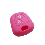 GUSCIO SILICONE ROSA PER CHIAVE CITROEN/PEUGEOT 2 TASTI