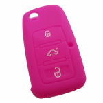 GUSCIO SILICONE FUXIA CHIAVESKODA/SEAT/VOLKSWAGEN 3 TASTI C/T BAULE