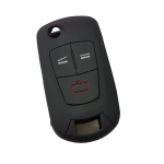 GUSCIO SILICONE NERO PER CHIAVE OPEL 3 TASTI C/TASTO BAULE