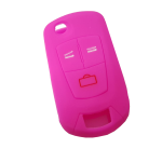 GUSCIO SILICONE FUXIA PER CHIAVE OPEL 3 TASTI C/TASTO BAULE
