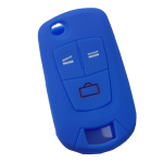 GUSCIO SILICONE BLU SCURO PER CHIAVE OPEL 3 TASTI C/TASTO BAULE