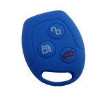 GUSCIO SILICONE BLU SCURO PER CHIAVE FORD 3 TASTI C/TASTO BAULE