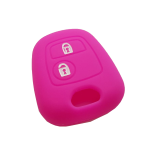 GUSCIO SILICONE FUXIA PER CHIAVE CITROEN/PEUGEOT 2 TASTI