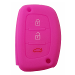 GUSCIO SILICONE FUXIA PER CHIAVE HYUNDAI 3 TASTI C/T BAULE