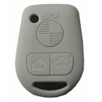 GUSCIO SILICONE GRIGIO PER CHIAVE BMW 3 TASTI C/TASTO BAULE