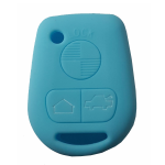 GUSCIO SILICONE CELESTE PER CHIAVE BMW 3 TASTI C/TASTO BAULE