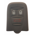 GUSCIO SILICONE NERO PER CHIAVE ALFA ROMEO 3 TASTI C/TASTO BAULE