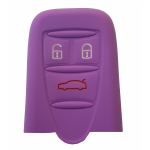 GUSCIO SILICONE VIOLA PER CHIAVE ALFA ROMEO 3 TASTI C/TASTO BAULE