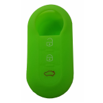 GUSCIO SILICONE VERDE PER CHIAVE FIAT 3 TASTI C/TASTO BAULE