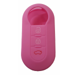 GUSCIO SILICONE ROSA PER CHIAVE FIAT 3 TASTI C/TASTO BAULE