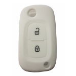 GUSCIO SILICONE BIANCO PER CHIAVE MERCEDES/RENAULT 2 TASTI