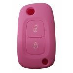 GUSCIO SILICONE ROSA PER CHIAVE MERCEDES/RENAULT 2 TASTI