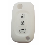 GUSCIO SILICONE BIANCO PER CHIAVE SMART 3 TASTI C/TASTO BAULE