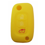 GUSCIO SILICONE GIALLO PER CHIAVE SMART 3 TASTI C/TASTO BAULE