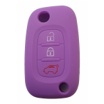 GUSCIO SILICONE VIOLA PER CHIAVE SMART 3 TASTI C/TASTO BAULE