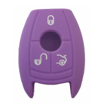 GUSCIO SILICONE VIOLA PER CHIAVE MERCEDES/SMART 3 TASTI C/TASTO BAULE