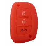 GUSCIO SILICONE ROSSO PER CHIAVE HYUNDAI 3 TASTI C/T BAULE