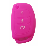 GUSCIO SILICONE FUXIA PER CHIAVE HYUNDAI 3 TASTI C/T BAULE