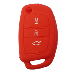 GUSCIO SILICONE ROSSO PER CHIAVE HYUNDAI 3 TASTI C/T BAULE