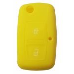 GUSCIO SILICONE GIALLO PER CHIAVE AUDI/VOLKSWAGEN 2 TASTI