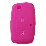 GUSCIO SILICONE FUXIA PER CHIAVE AUDI/VOLKSWAGEN 2 TASTI