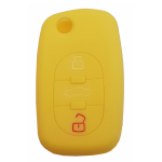GUSCIO SILICONE GIALLO PER CHIAVE AUDI 3 TASTI C/TASTO BAULE