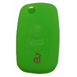 GUSCIO SILICONE VERDE PER CHIAVE AUDI 3 TASTI C/TASTO BAULE