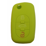 GUSCIO SILICONE VERDE CHIARO PER CHIAVE AUDI 3 TASTI C/TASTO BAULE