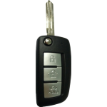 COVER CHIAVE NISSAN 3 TASTI C/ALLOGGIO BATTERIA+TASTO APERTURA BAULE