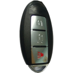 COVER CHIAVE NISSAN 2+1 TASTI C/ALL.BAT.+TASTO ALLARME LAMA ESTRAIBILE