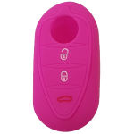 GUSCIO SILICONE FUXIA PER CHIAVE ALFA ROMEO 3 TASTI C/TASTO BAULE