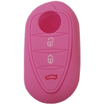 GUSCIO SILICONE ROSA PER CHIAVE ALFA ROMEO 3 TASTI C/TASTO BAULE
