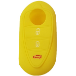 GUSCIO SILICONE GIALLO PER CHIAVE ALFA ROMEO 3 TASTI C/TASTO BAULE