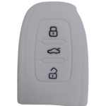 GUSCIO SILICONE BIANCO PER CHIAVE AUDI 3 TASTI C/TASTO BAULE