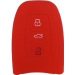 GUSCIO SILICONE ROSSO PER CHIAVE AUDI 3 TASTI C/TASTO BAULE