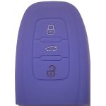 GUSCIO SILICONE VIOLA PER CHIAVE AUDI 3 TASTI C/TASTO BAULE