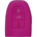 GUSCIO SILICONE FUXIA PER CHIAVE AUDI 3 TASTI C/TASTO BAULE