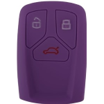GUSCIO SILICONE VIOLA PER CHIAVE AUDI 3 TASTI C/TASTO BAULE