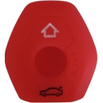 GUSCIO SILICONE ROSSO PER CHIAVE BMW 4 TASTI C/T BAULE+VETRI