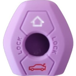 GUSCIO SILICONE VIOLA PER CHIAVE BMW 4 TASTI C/T BAULE+VETRI